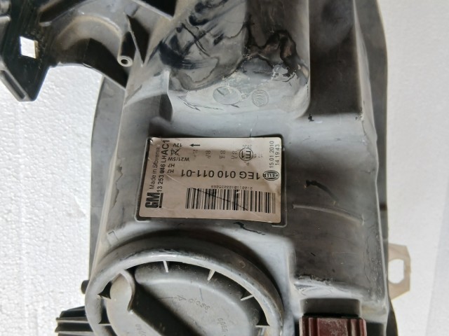 19185 Opel Astra J 2009-2015 Bal első Lámpa Fényszóró