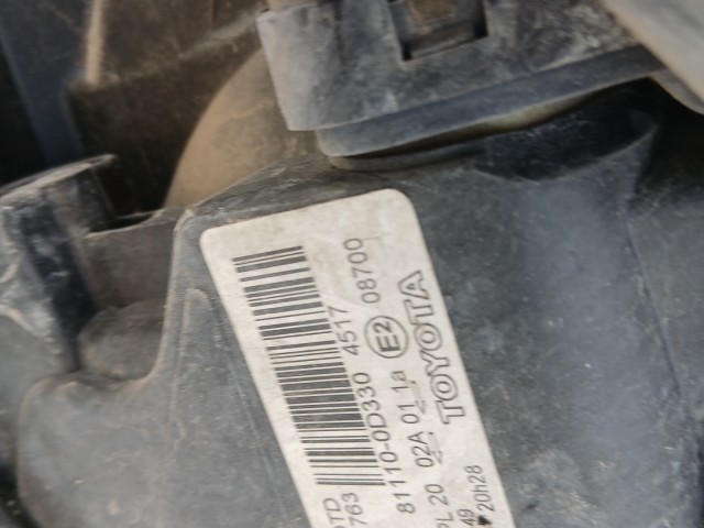 19261 Toyota Yaris II. (xp90) 2005-2011 Jobb első Lámpa Fényszóró