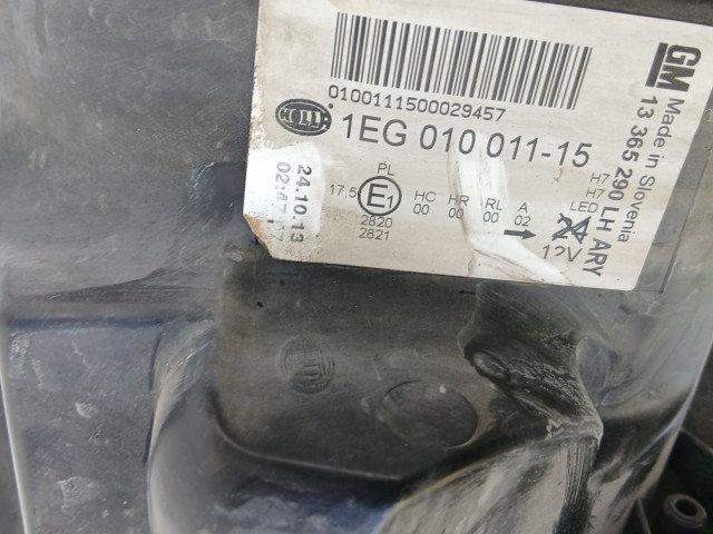 19457 Opel Astra J 2009-2015 Bal első  LedesLámpa Fényszóró