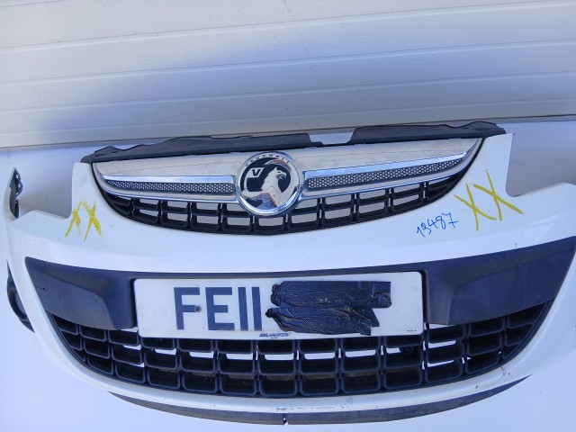 19487 Opel Corsa D 2006-2014 első Lökhárító Fehér Y40R facelift