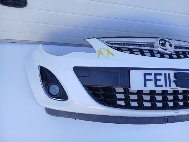 19487 Opel Corsa D 2006-2014 első Lökhárító Fehér Y40R facelift