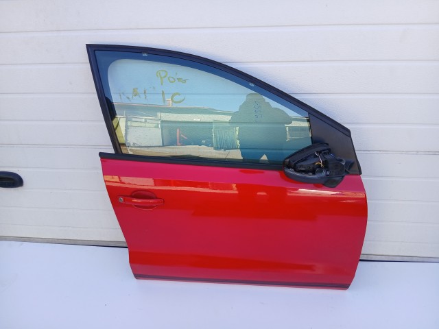 19551 Volkswagen Polo V 6r 2009-2017 Jobb első Ajtó Piros