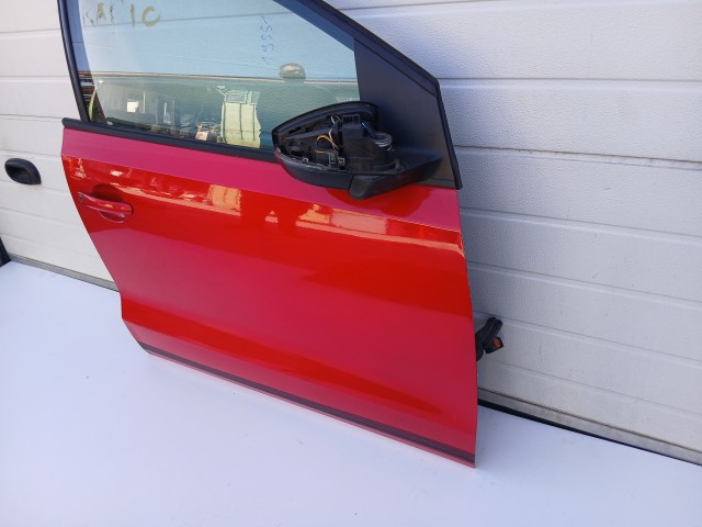 19551 Volkswagen Polo V 6r 2009-2017 Jobb első Ajtó Piros