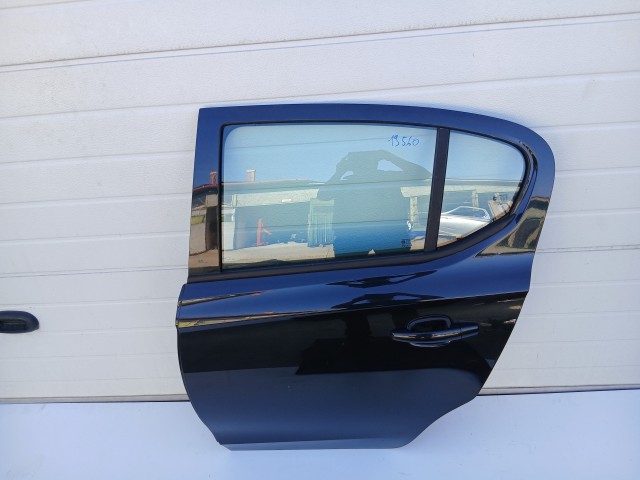 19560 Opel Corsa E 2014-2019 Bal hátsó Ajtó Fekete Y22c 5 ajtós