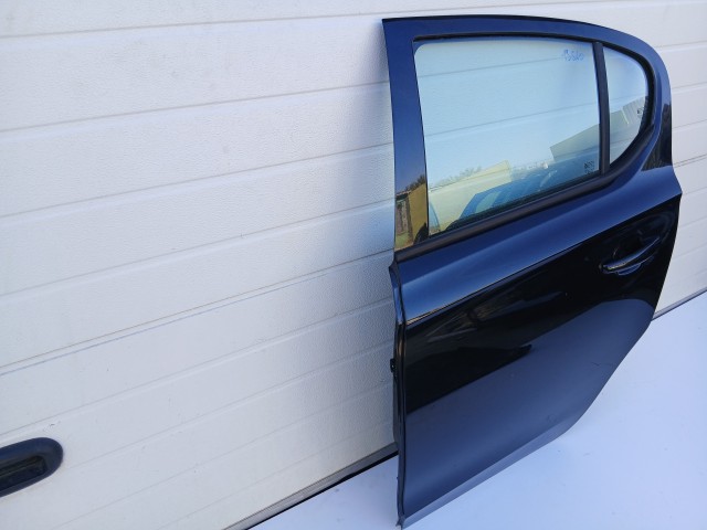 19560 Opel Corsa E 2014-2019 Bal hátsó Ajtó Fekete Y22c 5 ajtós