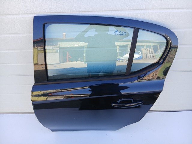 19560 Opel Corsa E 2014-2019 Bal hátsó Ajtó Fekete Y22c 5 ajtós