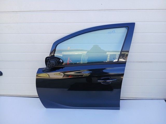 19559 Opel Corsa E 2014-2019 Bal első Ajtó Fekete Y22c