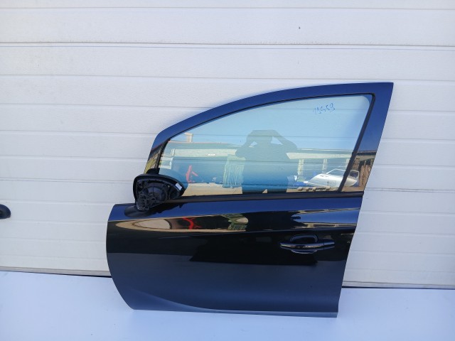 19559 Opel Corsa E 2014-2019 Bal első Ajtó Fekete Y22c