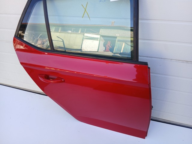 19582 Skoda Fabia III. 2014 Jobb hátsó Ajtó Piros