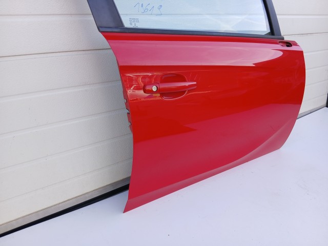 19619 Opel Corsa E 2014-2019 Jobb első Ajtó Piros Z50b