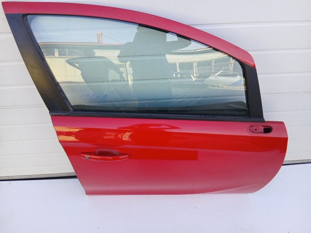 19619 Opel Corsa E 2014-2019 Jobb első Ajtó Piros Z50b