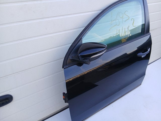 19633 Volkswagen Passat B7 2010-2014 Bal első Ajtó Fekete Lc9x