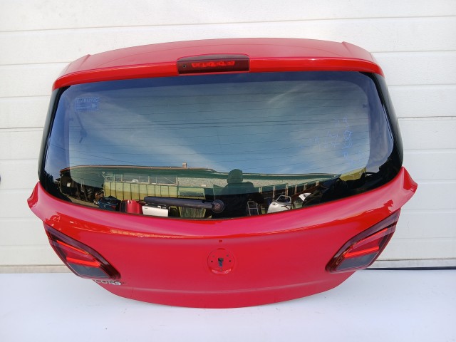 19679 Opel Corsa E 2014- 2014-2019 Csomagtérajtó Használt Z50b Piros 5 ajtós
