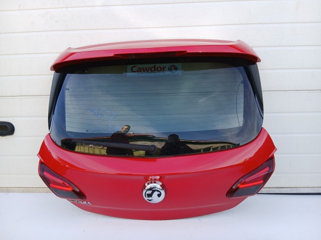 19677 Opel Corsa E 2014- 2014-2019 Csomagtérajtó Használt Z50b Piros 3 ajtós