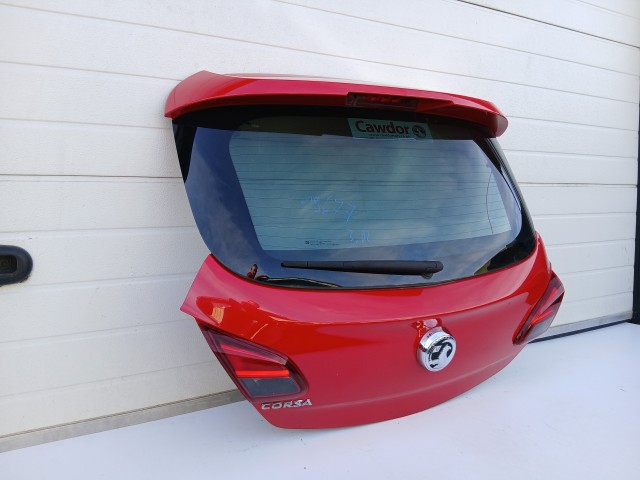 19677 Opel Corsa E 2014- 2014-2019 Csomagtérajtó Használt Z50b Piros 3 ajtós