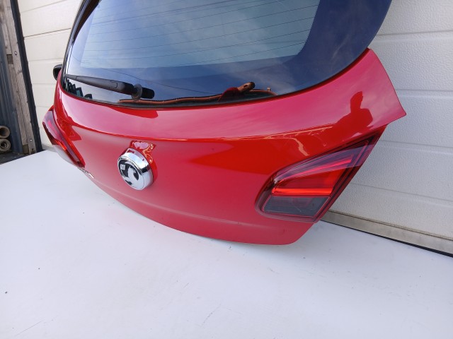 19677 Opel Corsa E 2014- 2014-2019 Csomagtérajtó Használt Z50b Piros 3 ajtós