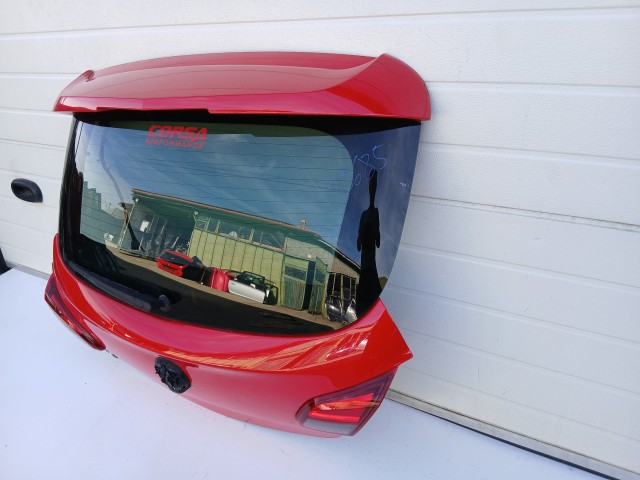 19685 Opel Corsa E 2014-2019 Csomagtérajtó Használt Z50b Piros 3 ajtós