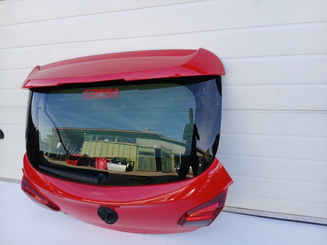 19685 Opel Corsa E 2014-2019 Csomagtérajtó Használt Z50b Piros 3 ajtós