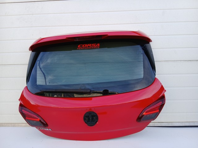 19685 Opel Corsa E 2014-2019 Csomagtérajtó Használt Z50b Piros 3 ajtós